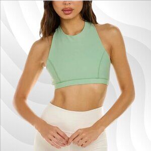 2/$50 WeWoreWhat Solid Green Racerback Bra Size S | Sporty & Stylish